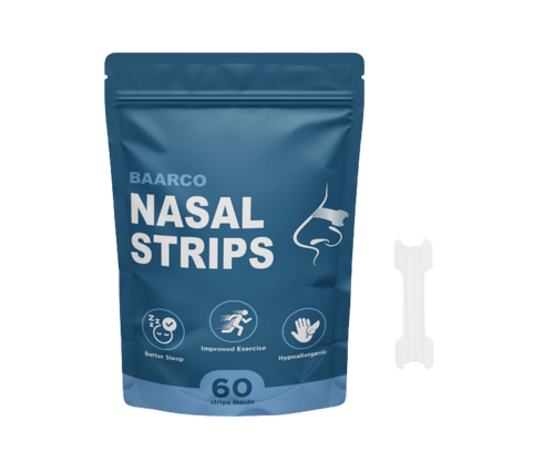 BAARCO Clear Nasal Strips 60 Pack for Better Breathing and Sleep