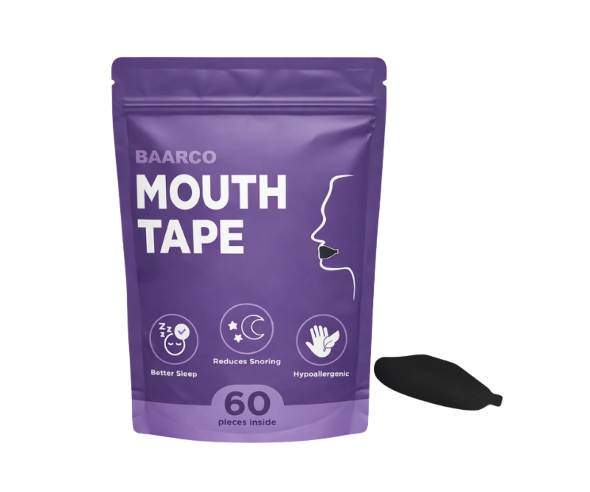 Baarco Mouth Tape - Nasal Breathing Aid for Snoring, Dry Mouth