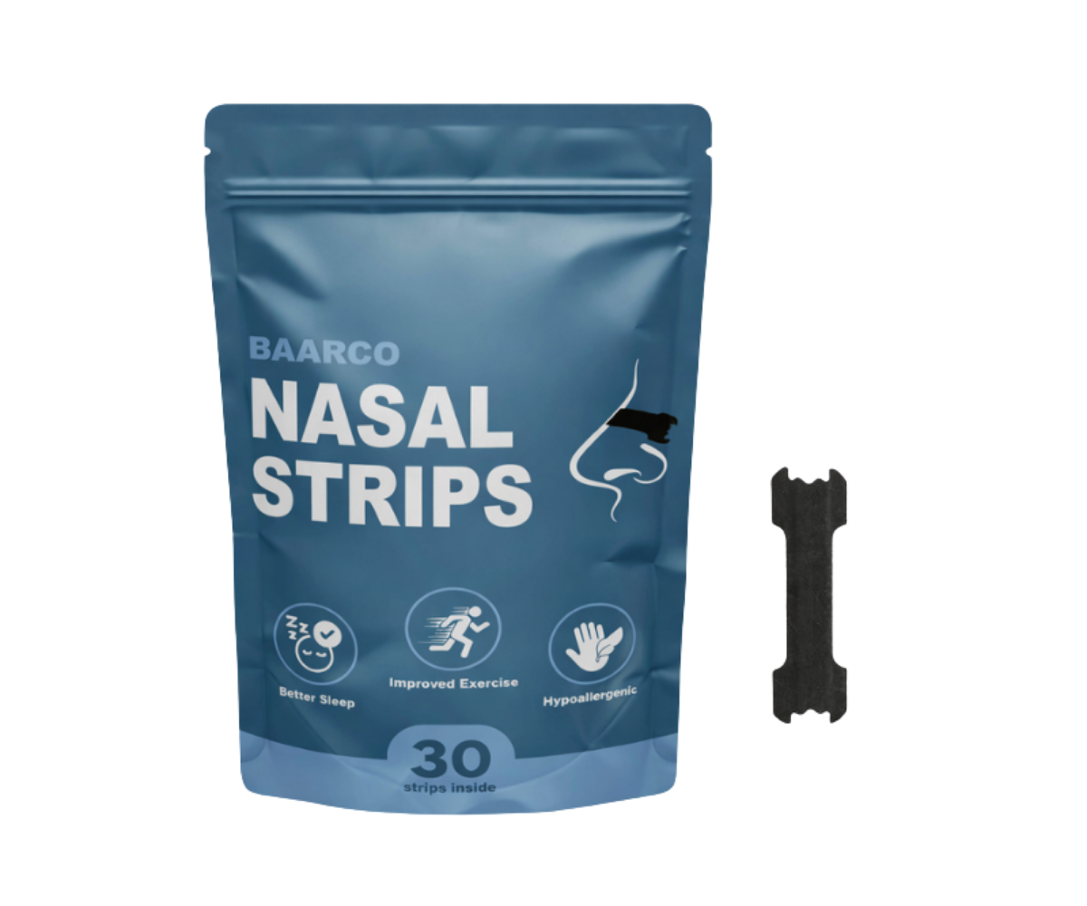 Baarco Fabric Nasal Strips – Maximum Support, All-Night Comfort